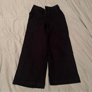 Oak + Fort Cropped Twill Wide Leg Pant